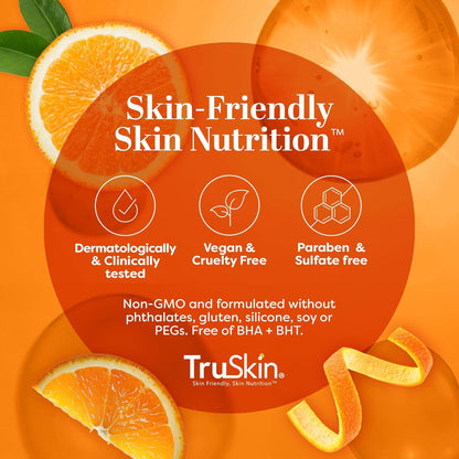 TruSkin Vitamin C Serum for Face – Anti Aging Face Serum with Vitamin C, Hyaluronic Acid, Vitamin E – Brightening Serum for Dark Spots, Even Skin Tone, Eye Area, Fine Lines & Wrinkles, 1 Fl Oz