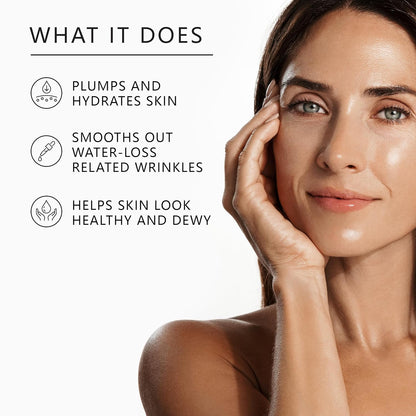 Pure Hyaluronic Acid Serum for Face; Plumping Anti-Aging Face Serum, Hydrating Facial Skin Care Product, Fragrance Free, Pairs Well with Vitamin C Serum & Retinol Serum, 29ml/1 oz