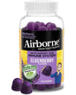 Airborne Elderberry + Zinc & Vitamin C Gummies For Adults, Immune Support Vitamin D & Zinc Gummies with Powerful Antioxidant Vitamins C D & E - 130 Gummies, Elderberry Flavor