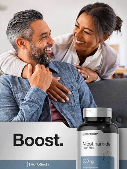 Horbaach - Nicotinamide | 500mg | 180 Capsules