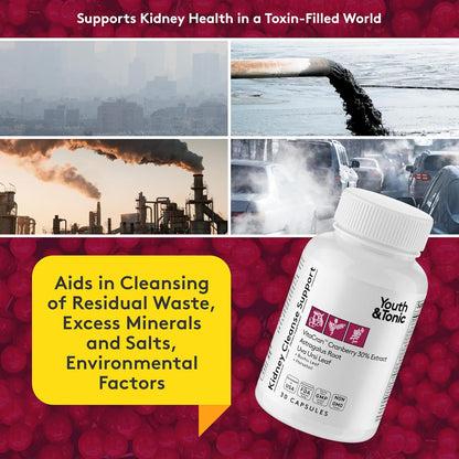 Youth & Tonic 3X Body Detox and Cleanse for Women & Men | Liver and Kidney Support & 15 Day Colon Cleanser to Repair Detoxify and Full Waste Loss | Supplement Pills