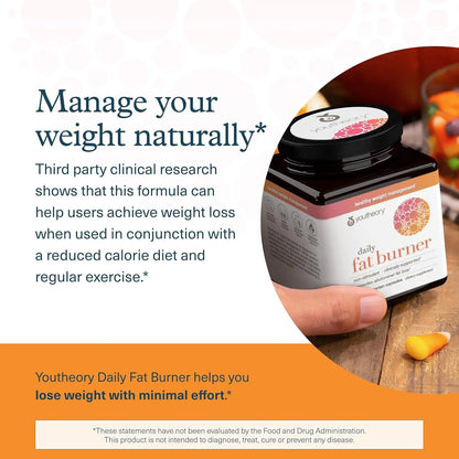Youtheory Daily Fat Burner, 60 Vegetarian Capsules