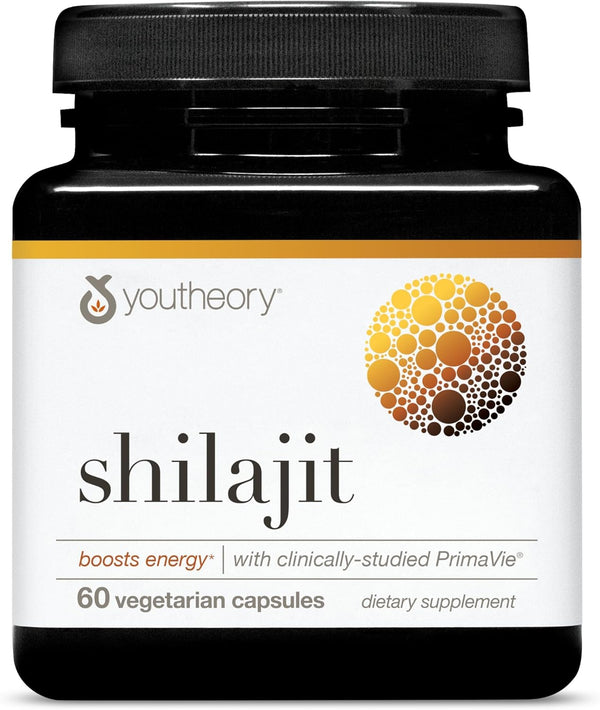 Youtheory Shilajit, 500 mg - 60 Capsules Youtheory