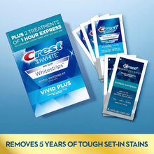 Crest 3D Whitestrips, Vivid Plus, Teeth Whitening Strip Kit, 24 Count (Pack of 1) Vitamins Depots