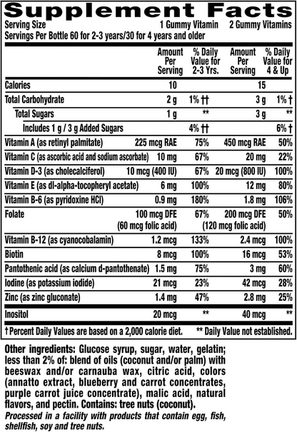 L’il Critters Paw Patrol Gummy Vites Daily Gummy Multivitamin for Kids, Vitamin C, D3 for Immune Support Cherry, Orange and Blueberry Flavors, 60 Gummies