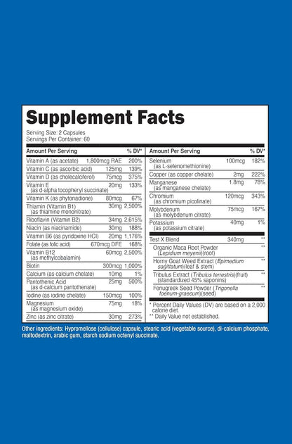 Nutricost Multivitamin for Men 120 Capsules - Vitamins and Minerals for The Healthy Man