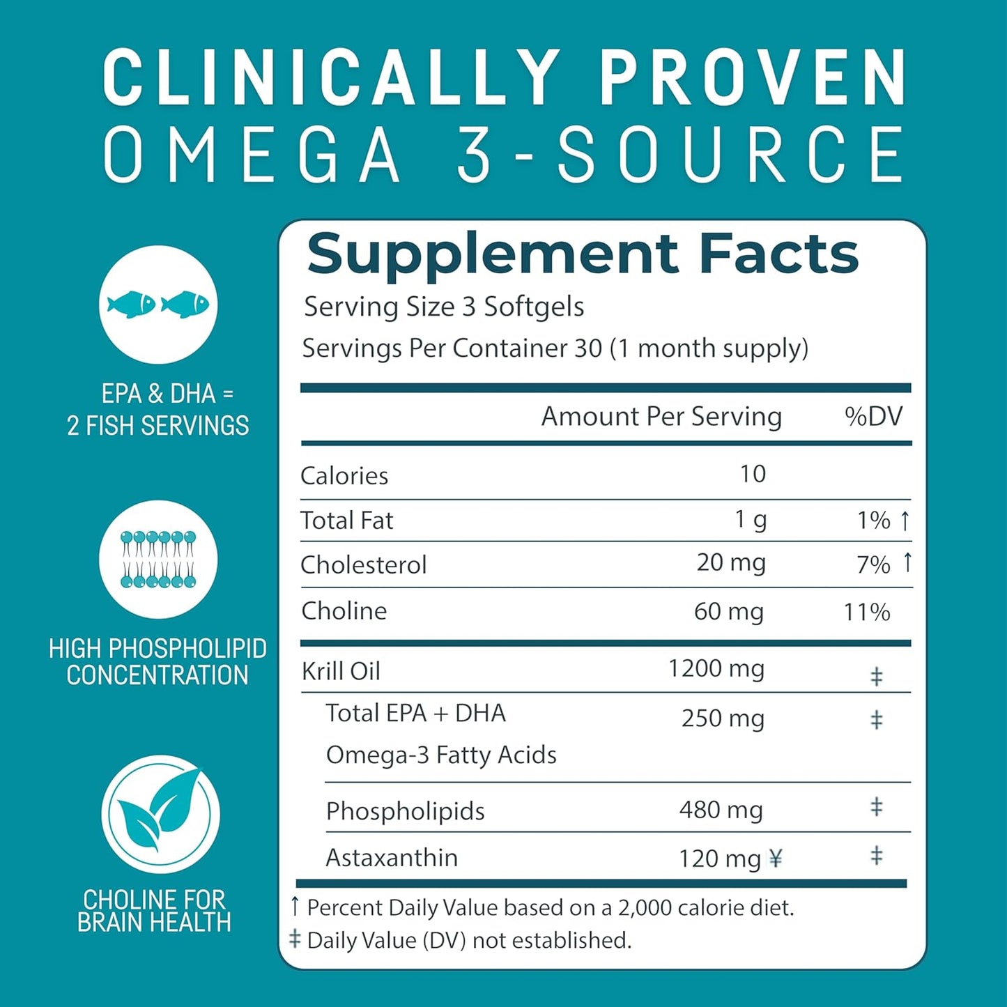 Kori Krill Oil Omega-3 400mg, 90 Softgels | Multi-Benefit Omega-3 Supplement