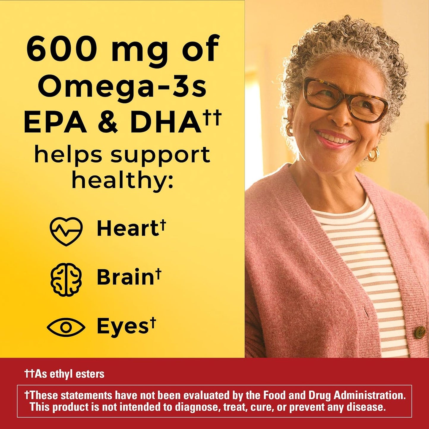 Nature Made Omega 3 Fish Oil and Algae Oil Supplements, 1200mg, 60 Softgels