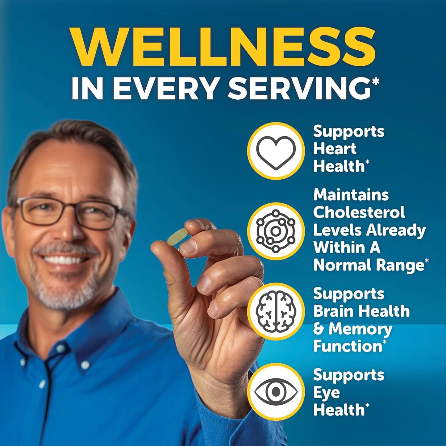 Viva Naturals EPA DHA Omega 3 Supplement, Triple-Strength Wild Caught Fish Oil Pills, Supports Heart and Brain Health, 2000 mg Omega 3 Fatty Acids per Serving Including EPA and DHA, 90 Softgels