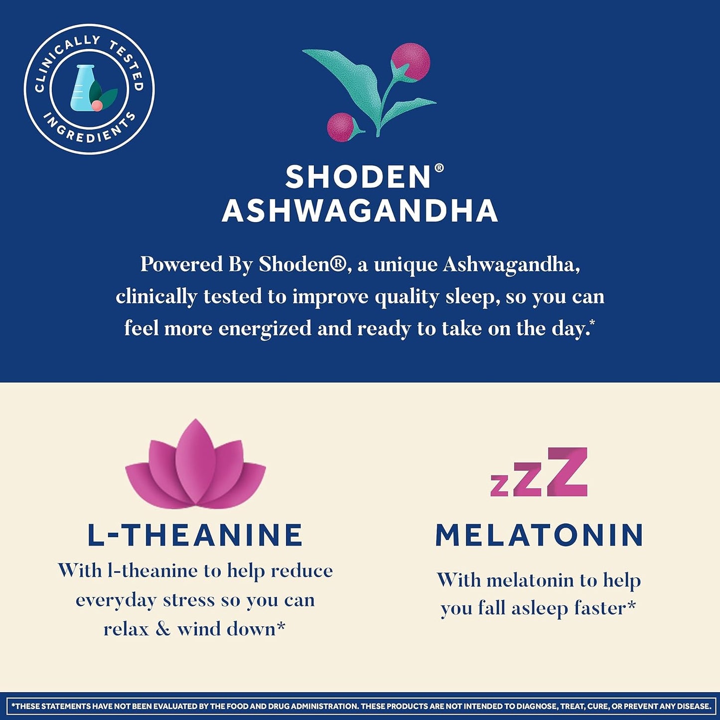 NEURIVA Sleep Plus with 4-in-1 Benefits - Clinically Tested Ashwagandha, L-Theanine & Melatonin - Reduce Stress, Fall Asleep Faster, Improve Sleep Quality, Wake Up Refreshed*,