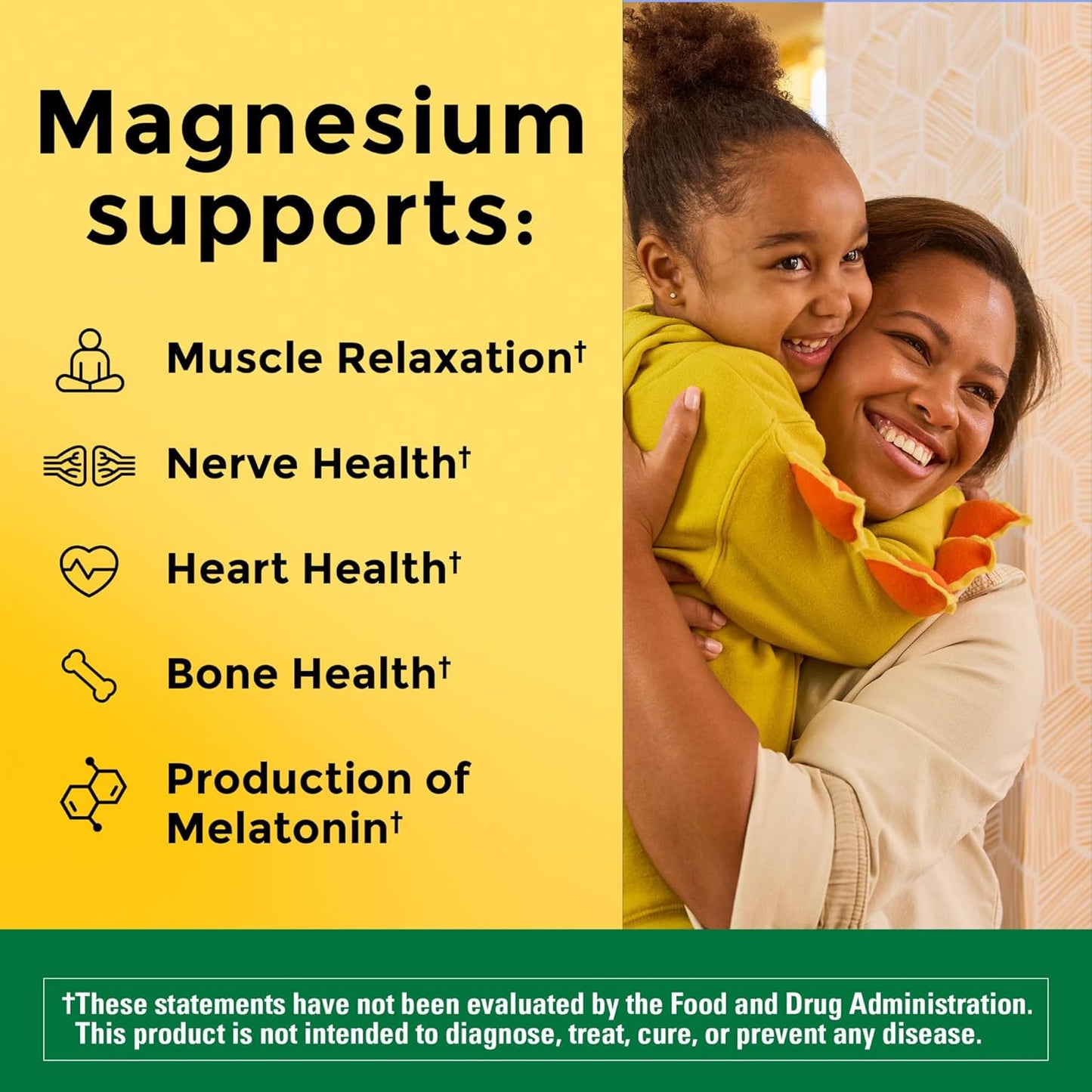 Nature Made Magnesium Glycinate 200 mg per Serving 60 Magnesium Capsules