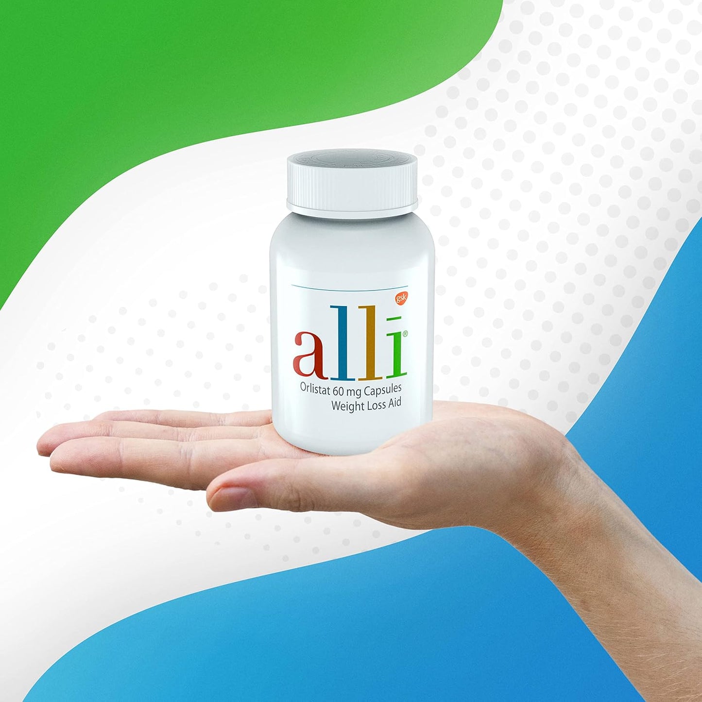 Alli Orlistat Weight Loss Supplement Capsules Starter Pack, 60 Mg, 60 Ct