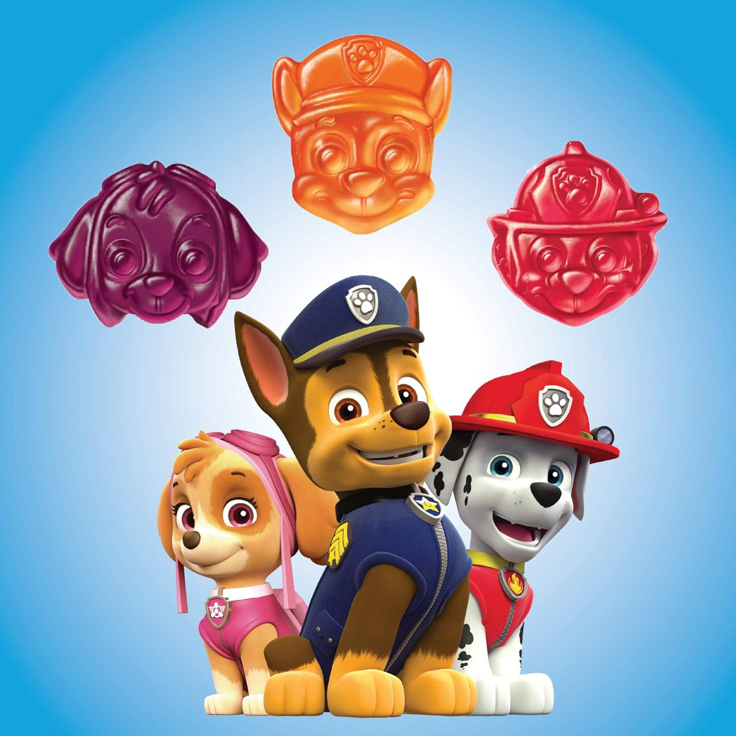 L’il Critters Paw Patrol Gummy Vites Daily Gummy Multivitamin for Kids, Vitamin C, D3 for Immune Support Cherry, Orange and Blueberry Flavors, 60 Gummies