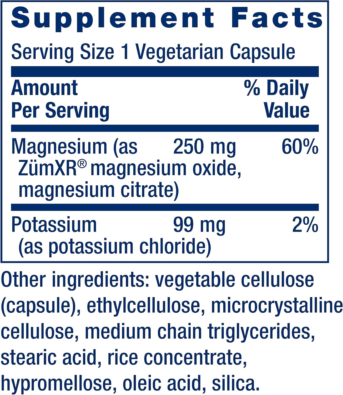 Life Extension Potassium with Extend-Release Magnesium, 60 capsules