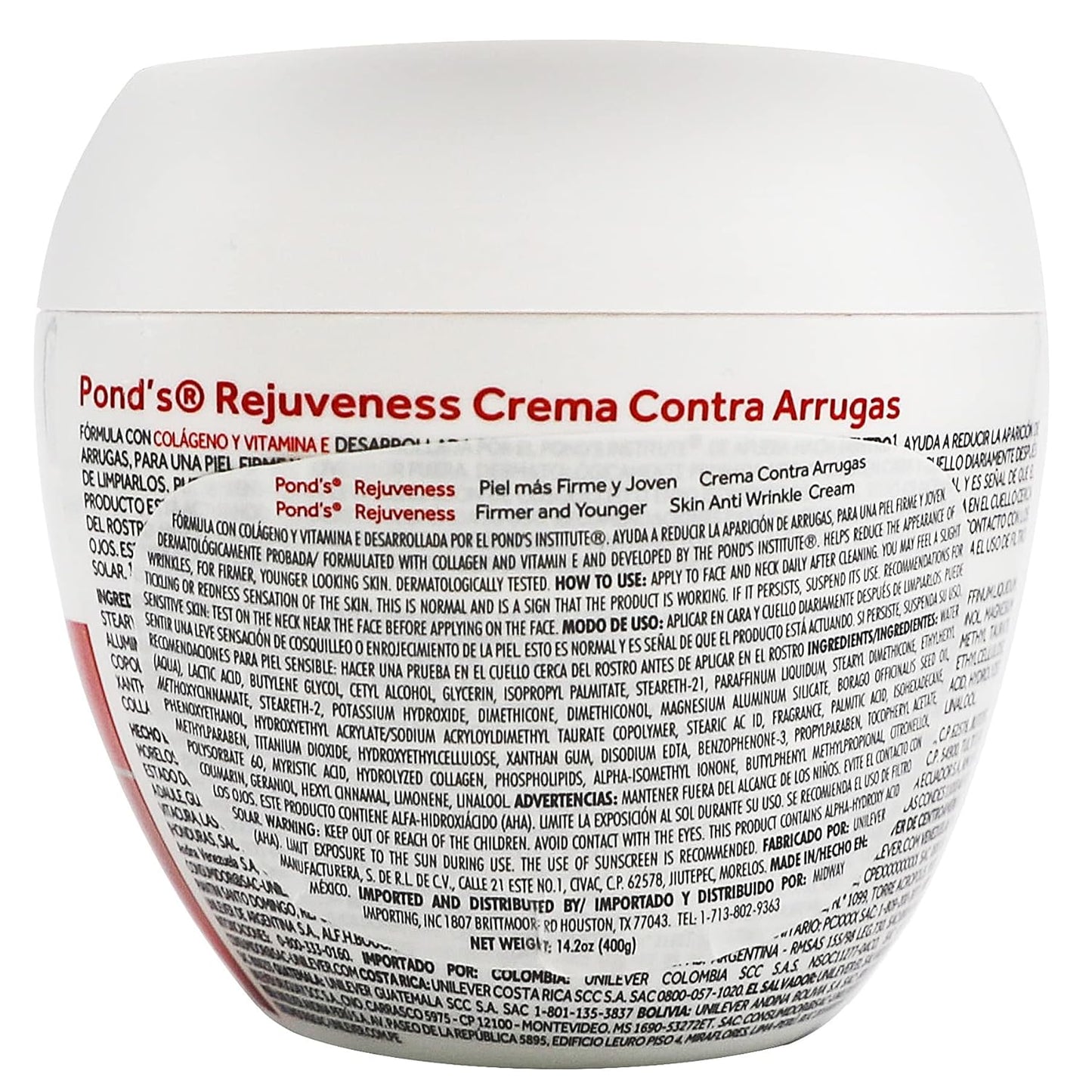 Ponds Rejuveness, Anti-Wrinkle Face Cream, Anti-Aging Face Moisturizer, 14.02 oz, Jar