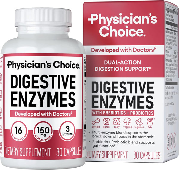 Physician's CHOICE Digestive Enzymes - Multi Enzymes - 30 count PHYSICIAN'S CHOICE