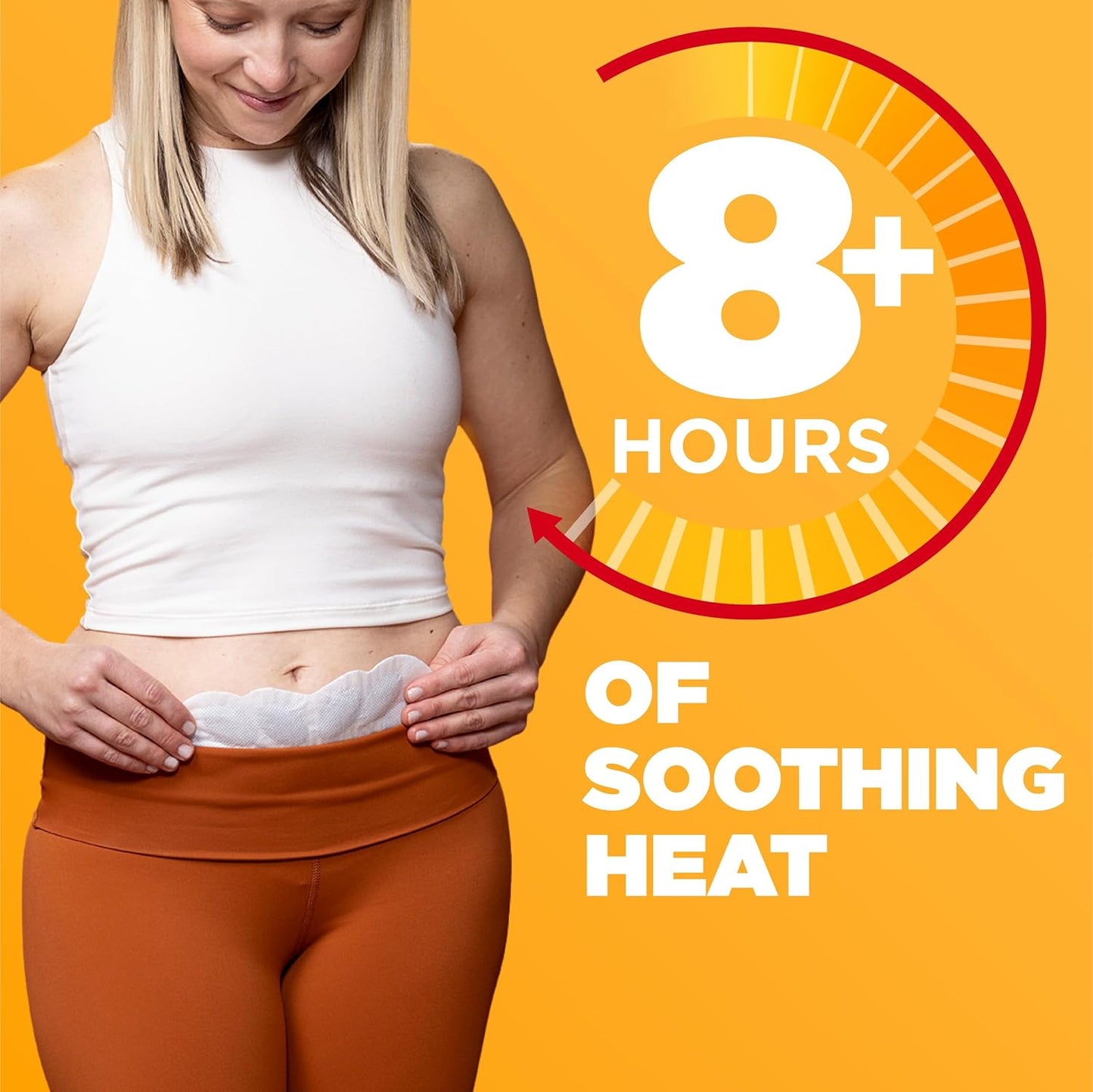 Menstrual Pain Relief Heatwrap, Soothing Heat For Up To 8 Hours of Period Pain Relief, Adheres to Clothes, Discreet, Portable Heat For Real Relief