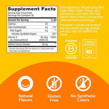 OLLY Hello Happy Gummy Worms, Mood Balance Support, Vitamin D, Saffron, Adult Chewable Supplement, Tropical Zing - 60 Count OLLY