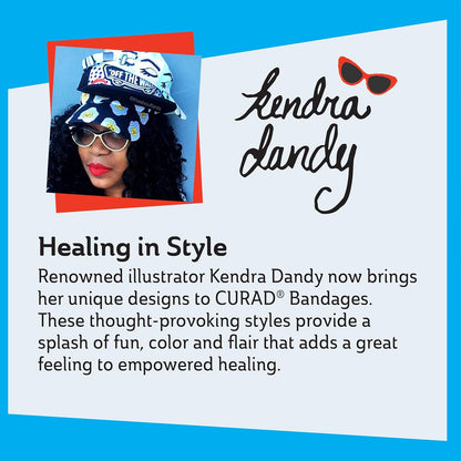 Curad Kendra Dandy Designer Adhesive Fabric Bandages 30 Count Boxes