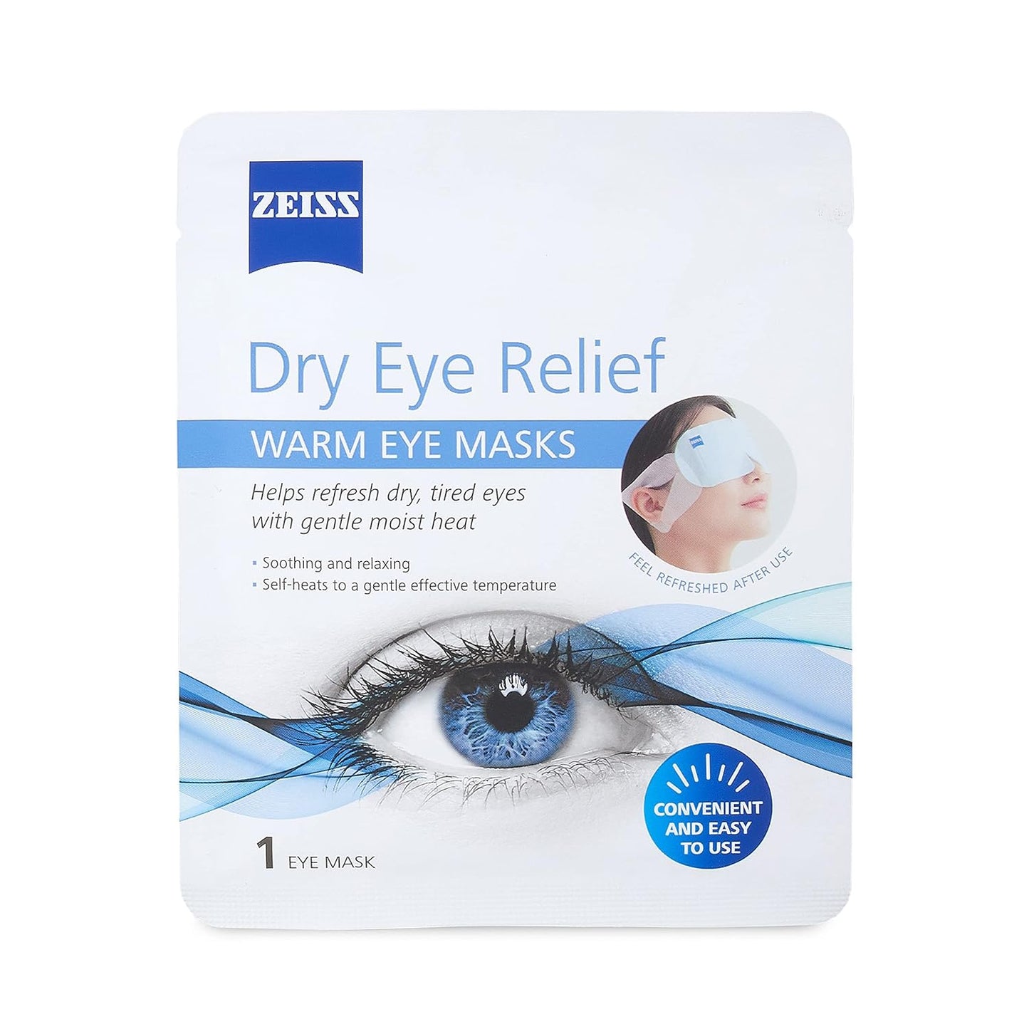 Zeiss Warm Eye Masks, 10 Count for Dry Eye Relief - Unscented