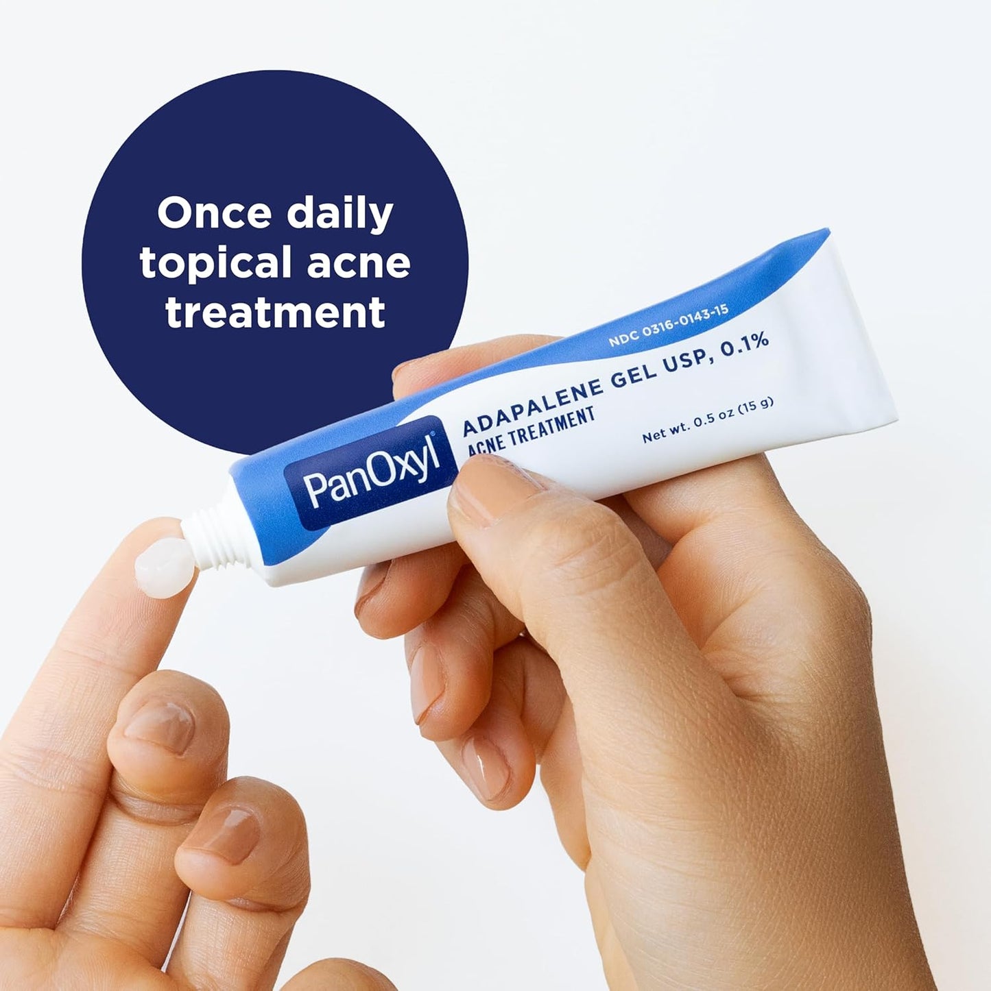 PanOxyl Adapalene 0.1% Leave-On Gel, 30 Day  Supply, 0.5 oz Panoxyl