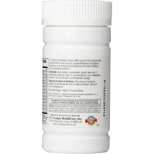 21st Century Prenatal Tablets, 60 Count