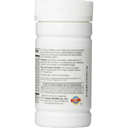 21st Century Prenatal Tablets, 60 Count