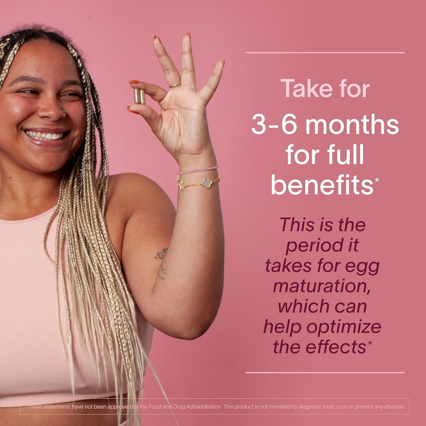 Fertility + Egg Health | Fertility Booster | Ovarian Health, Egg Quality, Ovulation & Healthy Conception Support Supplement, 60 Ct