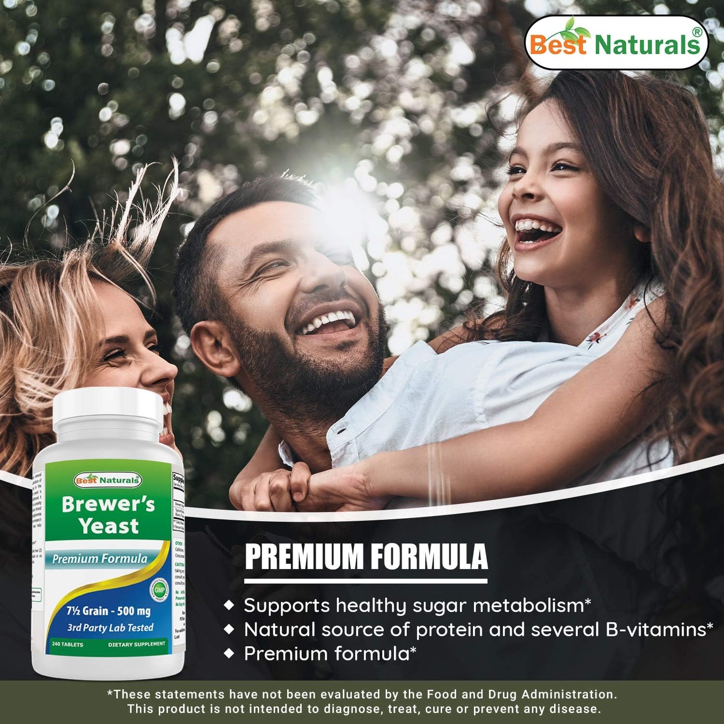 Best Naturals Brewers Yeast 500mg 240 Tablets