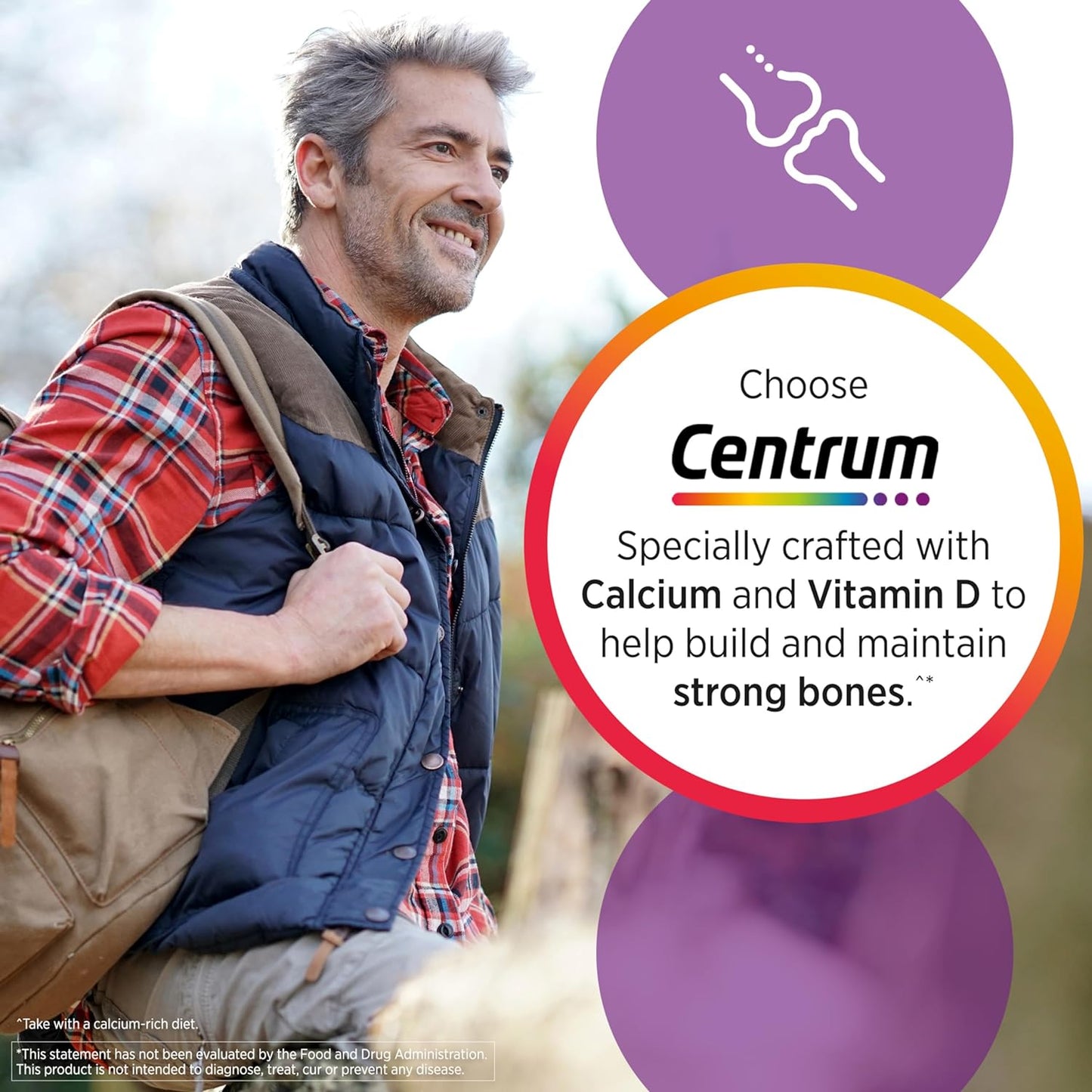 Centrum Multivitamin for Men, Multivitamin/Multimineral Supplement with Vitamin D3, B Vitamins and Antioxidants, Gluten Free, Non-GMO Ingredients - 200 Count