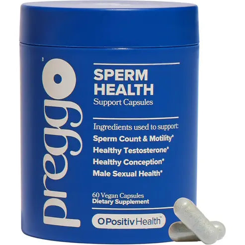 PREGGO Sperm Health Capsules for Men - OBGYN-Formulated for Improved Sperm Count & Motility - 60 Count (Pack of 1)