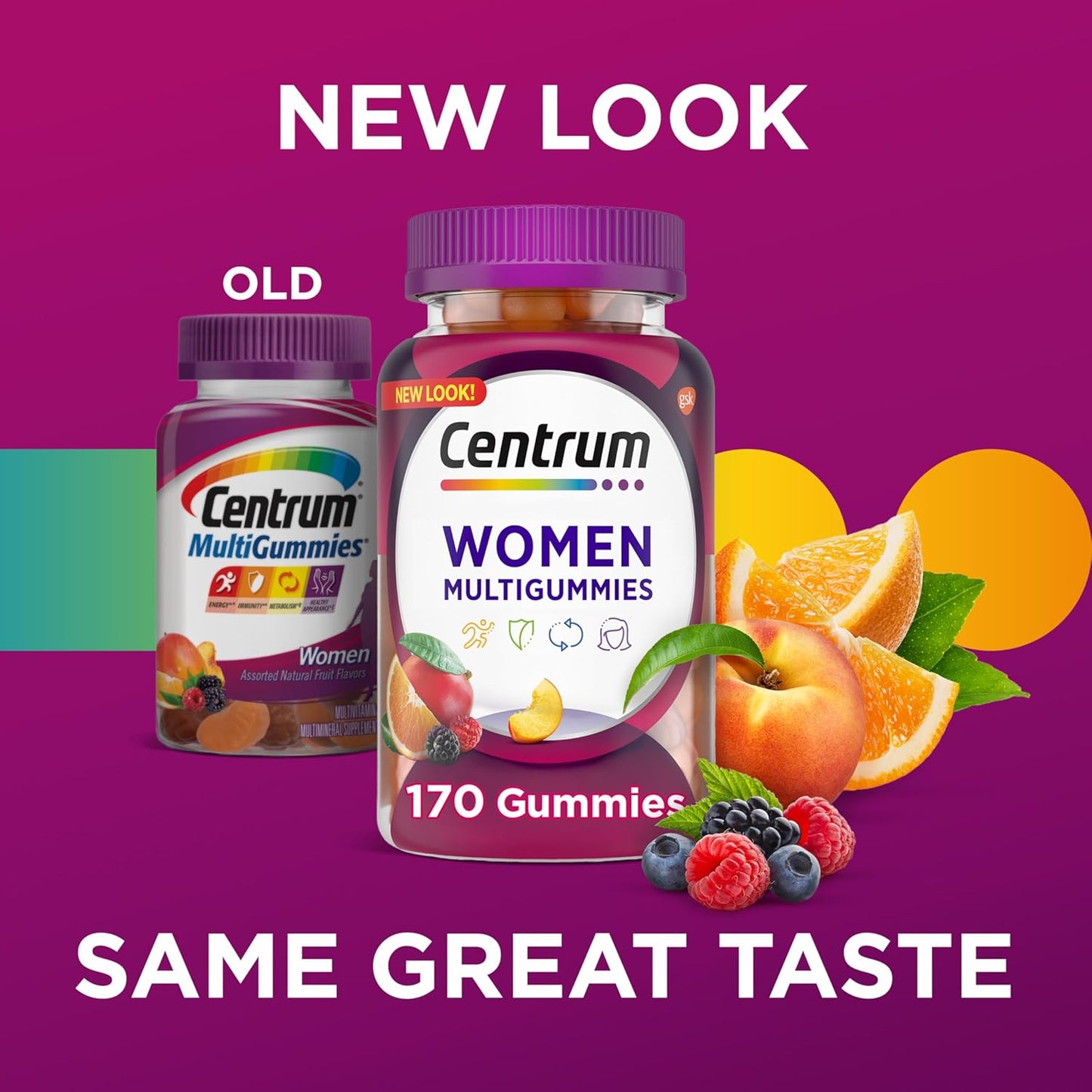 Centrum Multivitamin/Multimineral with Vitamin D3, B Vitamins & Antioxidants Assorted Fruit Flavor for Women 170