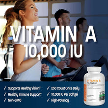 Bronson Vitamin A 10,000 IU Premium Non-GMO Formula Supports Healthy Vision & Immune System and Healthy Growth & Reproduction, 250 Softgels Bronson