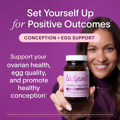Fertility + Egg Health | Fertility Booster | Ovarian Health, Egg Quality, Ovulation & Healthy Conception Support Supplement, 60 Ct