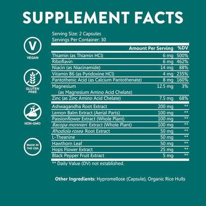 WellPath Zen Stress Relief Supplement + Mood Support | Calm, Stress & Energy Support - 60 Ct