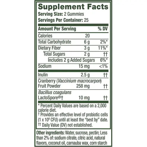 ALIGN Health, Prebiotic + Probiotic, with Cranberry for Feminine Health, Help Nourish & Add Good Bacteria for Digestive Health, 50 Gummies