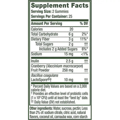 ALIGN Health, Prebiotic + Probiotic, with Cranberry for Feminine Health, Help Nourish & Add Good Bacteria for Digestive Health, 50 Gummies