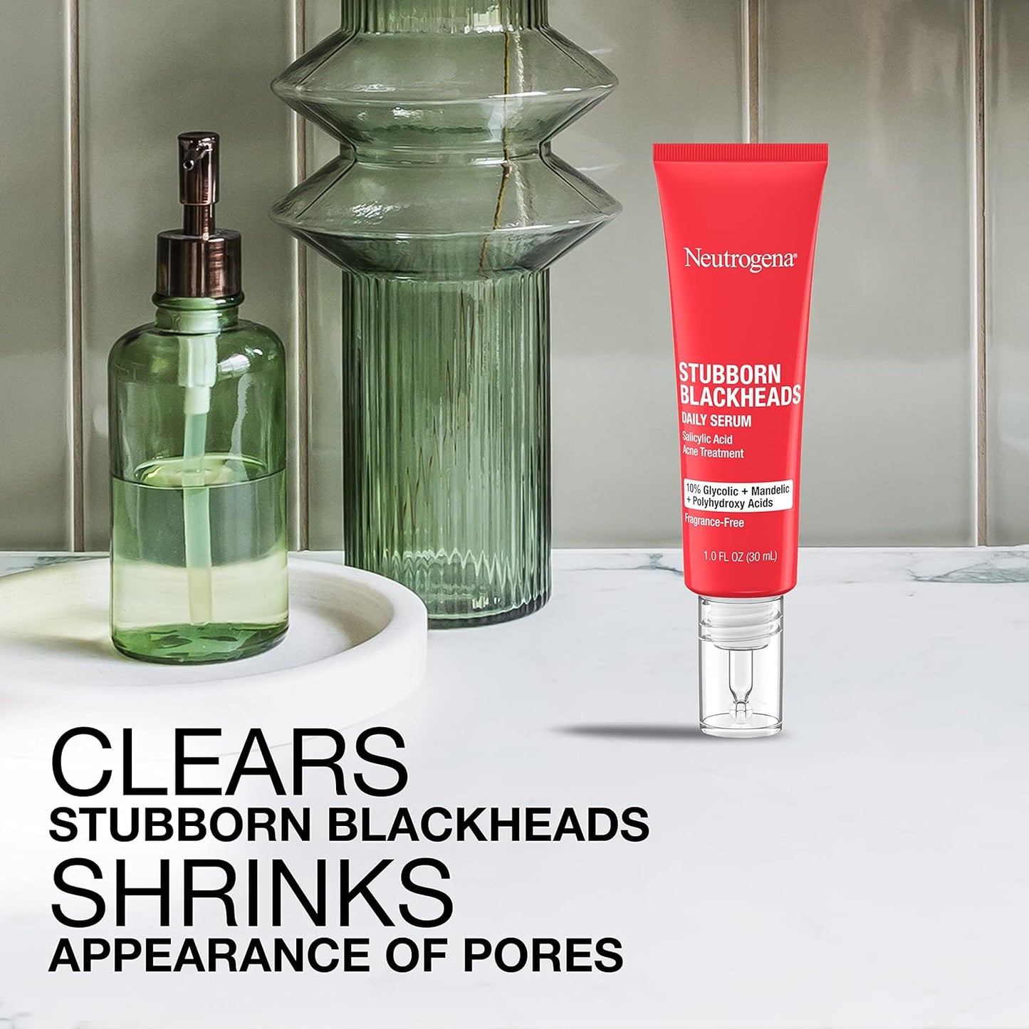 Neutrogena Stubborn Blackheads Daily Acne Facial Serum, 1 fl. oz