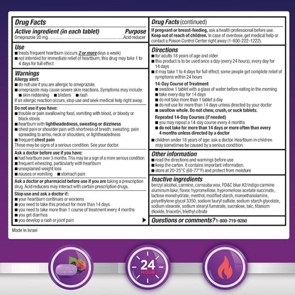 GoodSense Omeprazole 20 mg, Acid Reducer, 42 Delayed Release Tablets