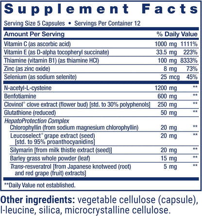 Life Extension Anti-Alcohol Complex - 60 Capsules
