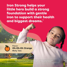 Renzo's Iron Supplements Dissolvable Vegan for Kids Children, Sugar Free for Anemia, Oh-Oh-Oh Orange Flavor, 90 Melty Tabs Renzos's