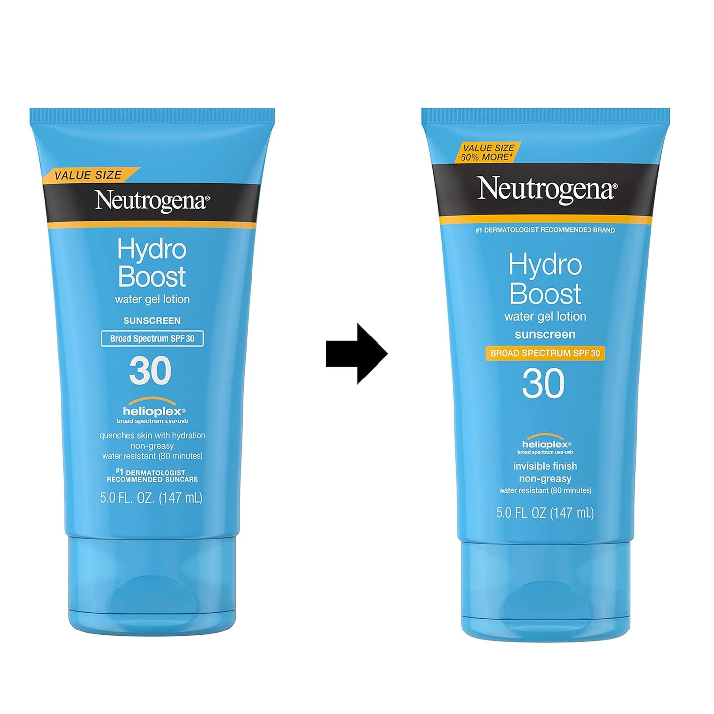 Neutrogena Hydro Boost Moisturizing Water Gel Sunscreen Lotion with Broad Spectrum SPF 50, Oil-Free, 3 fl. oz