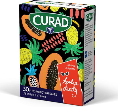 Curad Kendra Dandy Designer Adhesive Fabric Bandages 30 Count Boxes