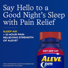 Aleve PM Pain Relief and Nighttime Sleep Aid, Naproxen Sodium Caplets, 120 Count Aleve