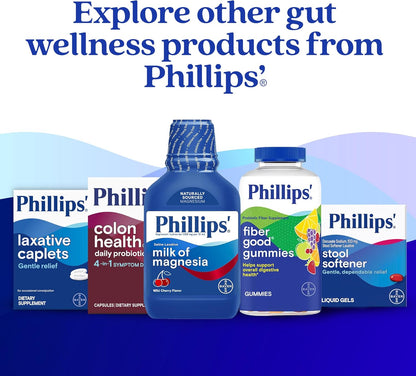 Philips' Laxative Magnesium Caplets, 100 count, Stimulant & Cramp Free Constipation Relief