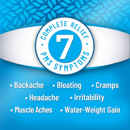 Multi-Symptom Formula, with Acetaminophen, Menstrual Period Symptoms Relief including Cramps, Pain, and Bloating, 40 Caplets