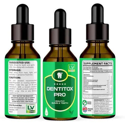 Dentitox Pro - Dentitox Pro Drops for Teeth and Gums, Dentitox Max, Dentitox Drops for 90 Days. Trimedix