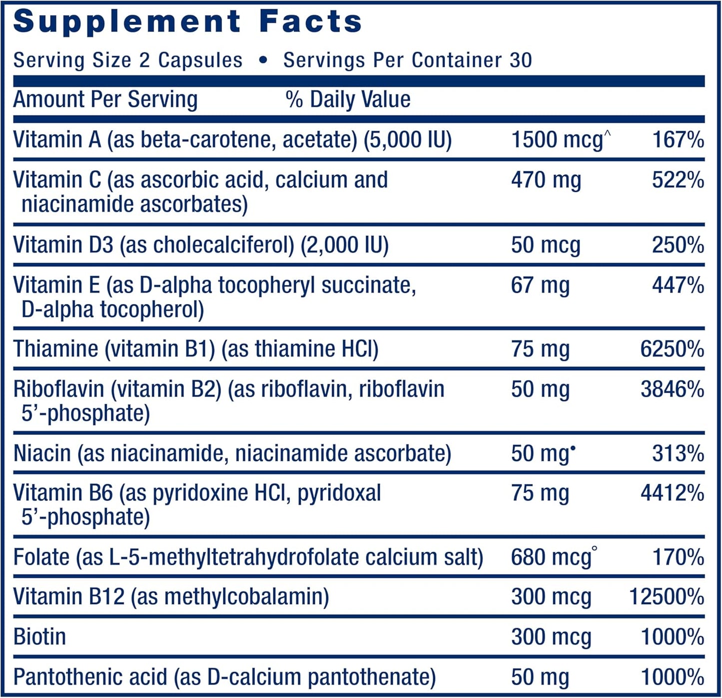 Life Extension, Two-Per-Day Multivitamin, 60 Capsules