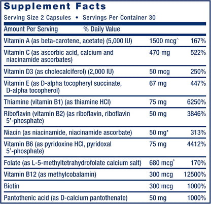 Life Extension, Two-Per-Day Multivitamin, 60 Capsules