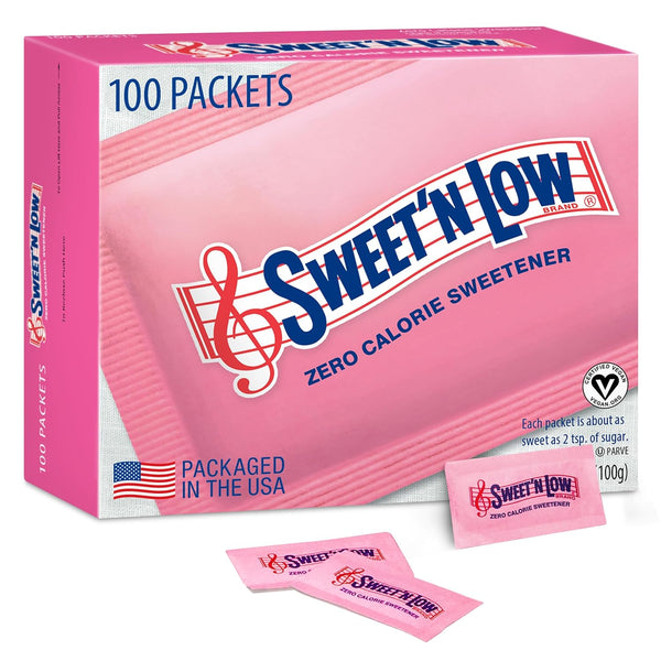 Sweet'N Low Zero Calorie Sweetener Packets, 100 Ct Sweet'N Low